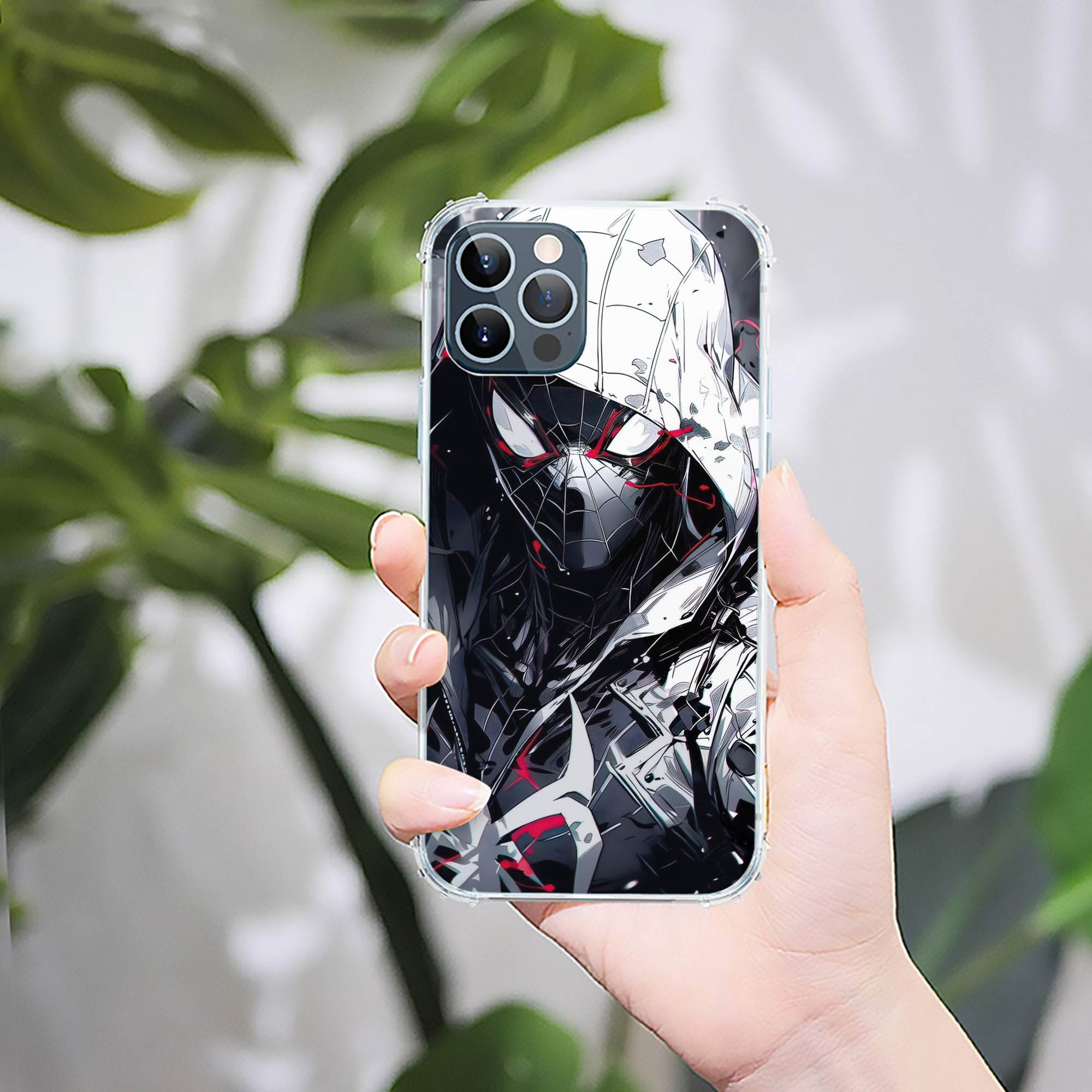 （画像用） Spider Man スパイダーマン 【iPhone 12シリーズ対応】透明スマホケース（クリアソフトケース）
